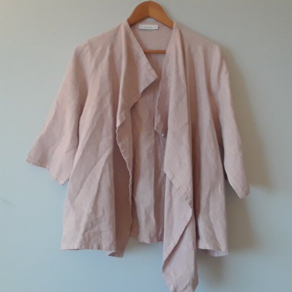 Bryn Walker 100% Linen Open Front Top S - Picture 2 of 7